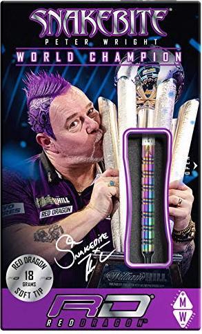 Actual product image Red Dragon Peter Wright Snakebite Tungsten Darts (18g) (18 g)