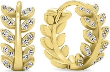 Produktbild Brilio Silver - Charming gold-plated earrings with zircons EA480Y