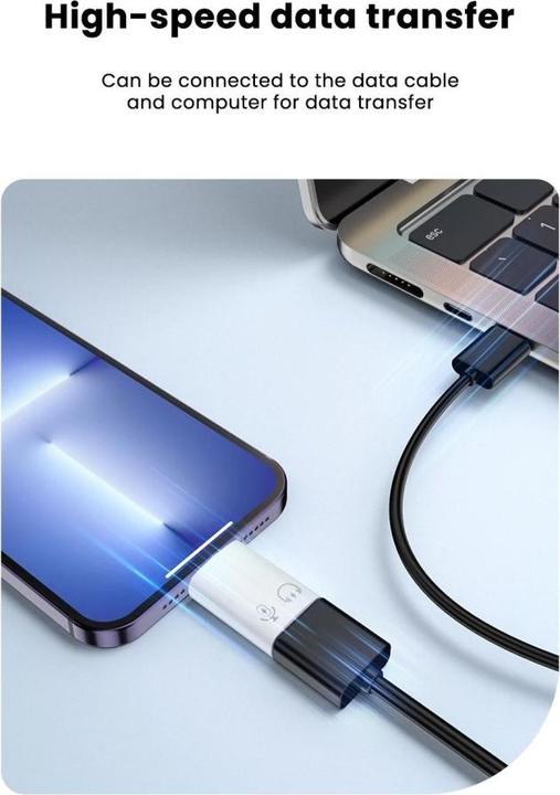 Actual product image PowerGuard Lightning USB 3.0 Headphone Adapter Charge & Data OTG (Lightning, USB 3.0)