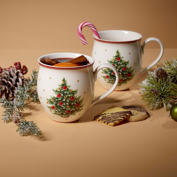 Produktbild Villeroy & Boch Becher mit Henkel Set 2tlg., Tannenbaum Toy's Delight (340 ml, 2 x)