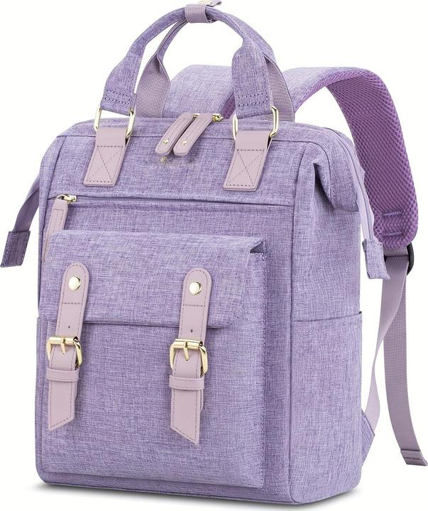 Produktbild Only-Bags.Store Stilvoller kleiner Laptop-Rucksack - Modischer College Daypack mit verstellbaren Trägern, robustem