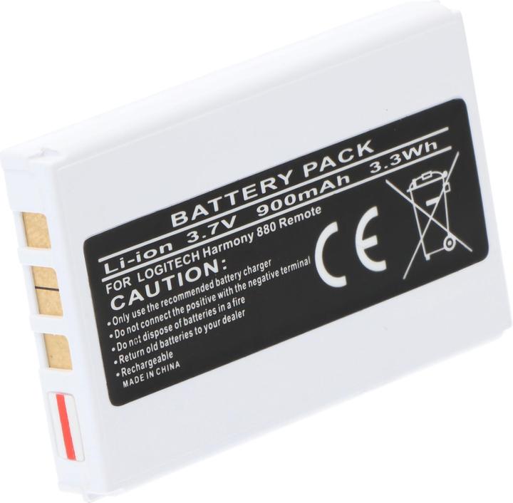 Image du produit Logitech Akku Harmony 900, 880, 885, 890, 720 (1 pcs, Spécifique à l'appareil, 900 mAh)