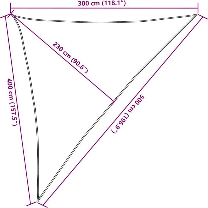 Image du produit VidaXL Voile d'ombrage (3 x 4 x 5 m)