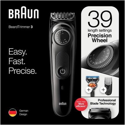 Image du produit Braun Beard Trimmer BT3242 Cordless, Operating time (max) 80 min, Number of length steps 39, Number