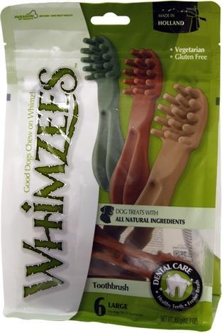 Immagine prodotto Whimzees Spazzolino da denti per cani masticatori L - 6 pz. (Senior, 6 pz., 360 g)