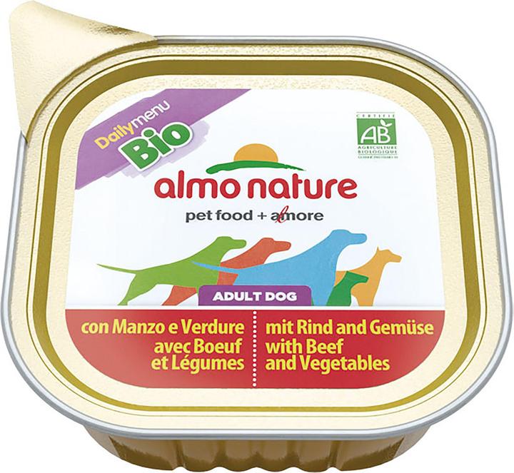 Immagine prodotto Almo Nature Manzo organico per cani + verdure (Adulto, 1 pz., 100 g)