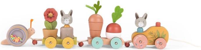 Produktbild Moulin Roty Grosser aktivitäten Zug zum ziehen, Trois petits lapins