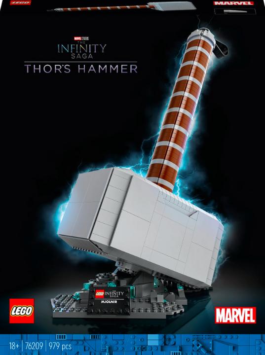 Actual product image LEGO Thor's hammer (76209, LEGO Rare Sets, LEGO Marvel)