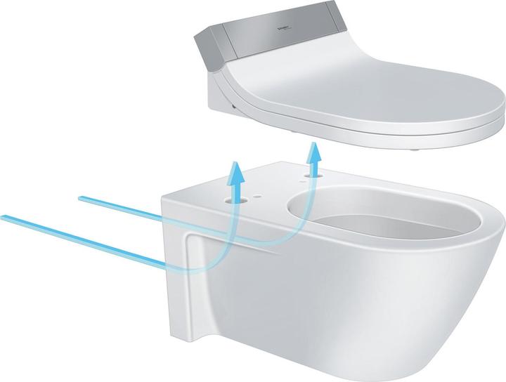 Produktbild Duravit Wand-WC STARCK 2 tief, 375x620mm, SensoWash weiss