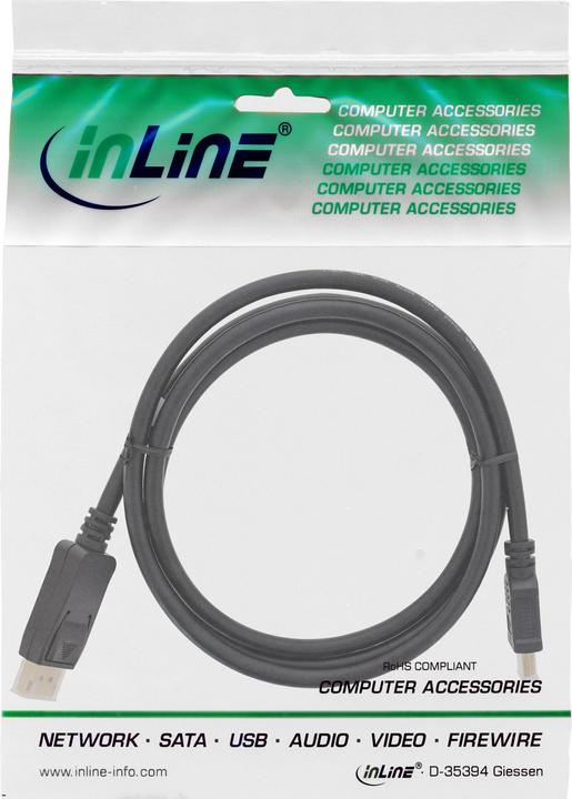Produktbild InLine DisplayPort — HDMI (Typ A) (2 m, HDMI, DisplayPort)