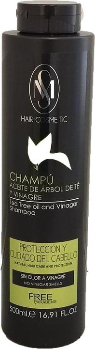 Immagine prodotto Hair Cosmetic Shampoo all'olio di tea tree e aceto senza parabeni e senza odori 500ml (500 ml)