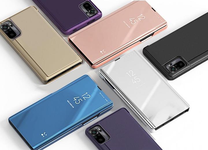 Actual product image Screenguard Xiaomi Redmi Note 10 4G Clear View Flip Case (Xiaomi Redmi Note 10)