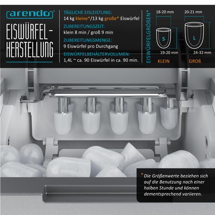 Produktbild Arendo Eiswürfelmaschine (CH-Stecker)
