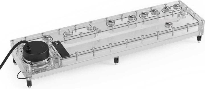 Produktbild Alphacool AGB Core Distro Plate 480 Links mit VPP D5 Apex Pumpe