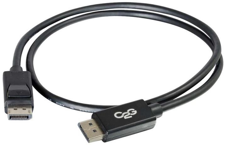 Actual product image C2G 54400 DisplayPort Cable with Latches M/M, 8K UHD Comptatible - Digital Audio Video, Black (3 Fee (0.91 m, DisplayPort)