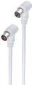 Produktbild Shiverpeaks ®-BASIC-S--Antennenkabel, 100% geschirmt, Koax-Stecker Winkel auf Koax-Kupplung Winkel, BK-tauglich (Antennenkabel)