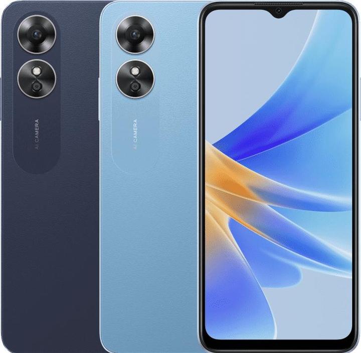 OPPO A17 (64 GB, Midnight Black, 6.56", Dual SIM, 50 Mpx, 4G)