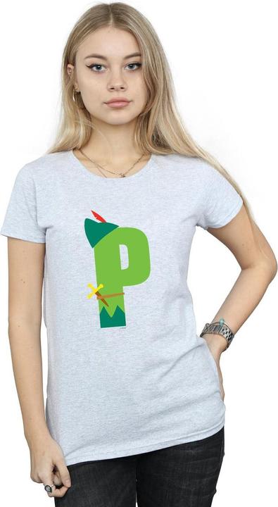 Immagine prodotto Disney Alphabet P Is For Peter Pan Maglietta Donna (M)