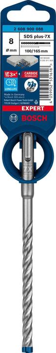 Productafbeelding Bosch Professional Zubehör Expert SDS plus-7X hamerboor, 8 x 100 x 165 mm (8 millimeter)