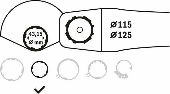 Actual product image Bosch Zubehör Separation cover for GWS 9-115 P