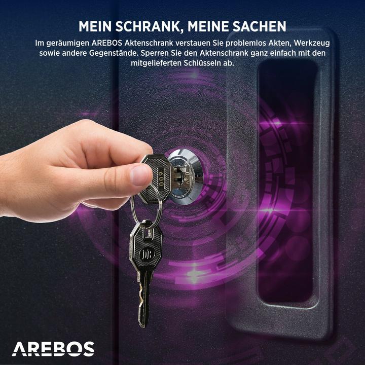 Actual product image Arebos Filing cabinet (90 x 90 x 40 cm)