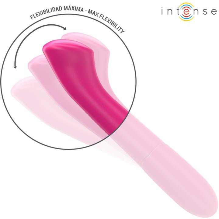 Actual product image Intense Paty Vibrator 19 cm Flexible 10 Vibrations Model 2 Pink