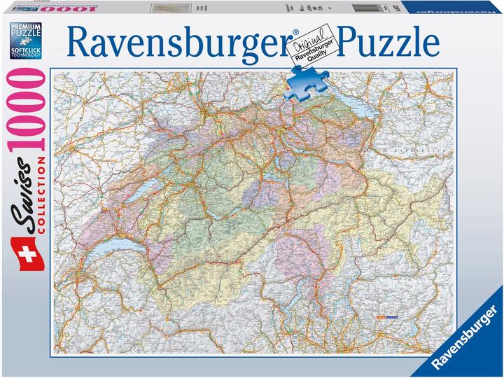 Produktbild Ravensburger Swiss Collection: Schweizerkarte (1000 Teile)