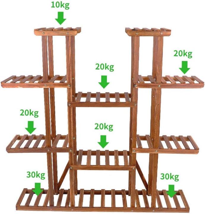 Immagine prodotto Unho Scaffale di legno per piante, 115×25×116cm