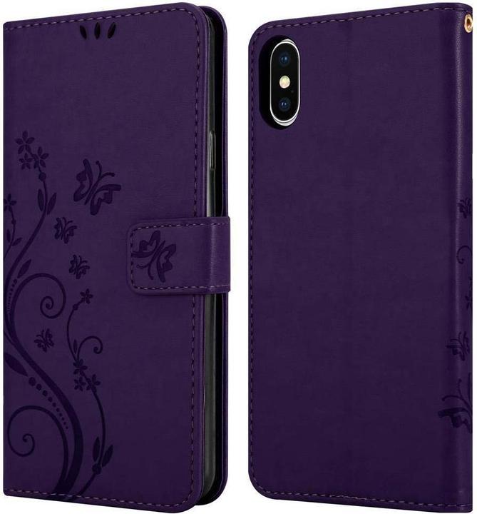 Image du produit Cadorabo Couverture du livre de fleurs (Apple iPhone XS)