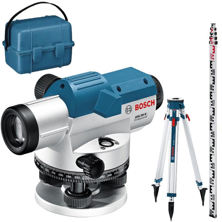 Produktbild Bosch Professional GOL20G im Koffer (0601068401)+BT160+GR500 (brauner Umkarton)