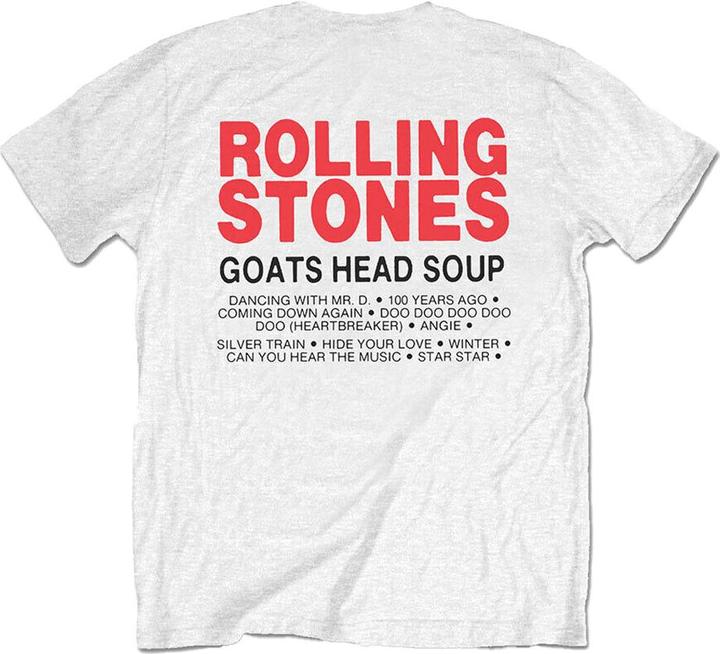 Actual product image The Rolling Stones Unisex Adult Goat Head Soup Track List T-Shirt (M)
