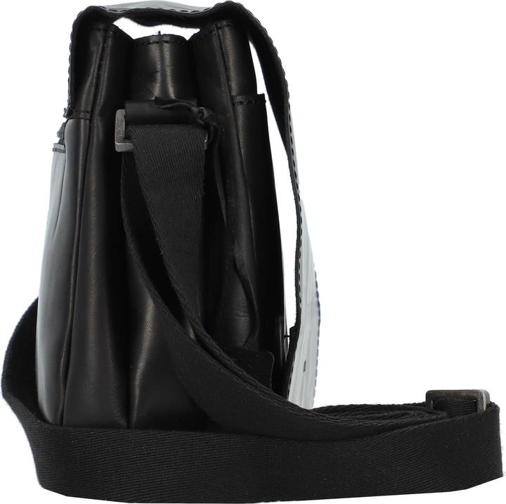 Actual product image Greenburry Pure Black shoulder bag leather 25 cm