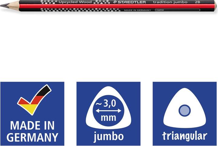 Actual product image Staedtler Tricki Dicki writing pencil 2B2s (2B, 2 x)