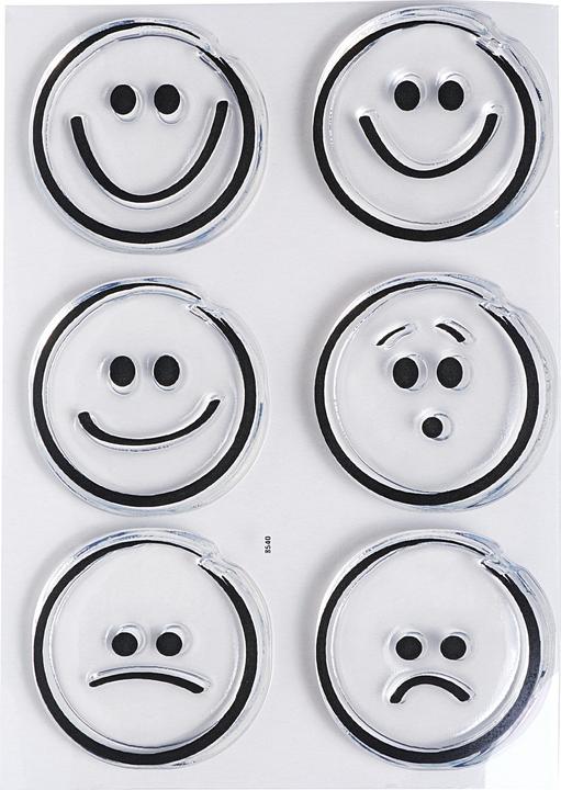 Immagine prodotto Efco Set di timbri trasparenti "Emoticons", circa 7,4x10,5cm