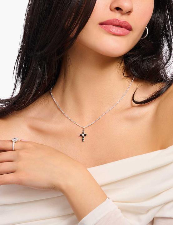Immagine prodotto Thomas Sabo Collana Cross Romance (Annerito, Argento 925, 40 - 45 cm)