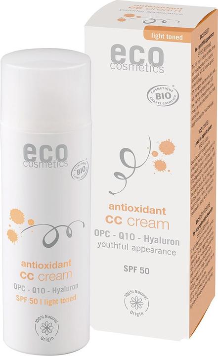 Image du produit Eco Cosmetics Crème CC teintée lumière SPF 50, 50 ml (Luminaire)