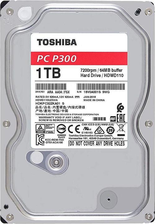 Produktbild Toshiba P300 (1 TB, 3.5", CMR)