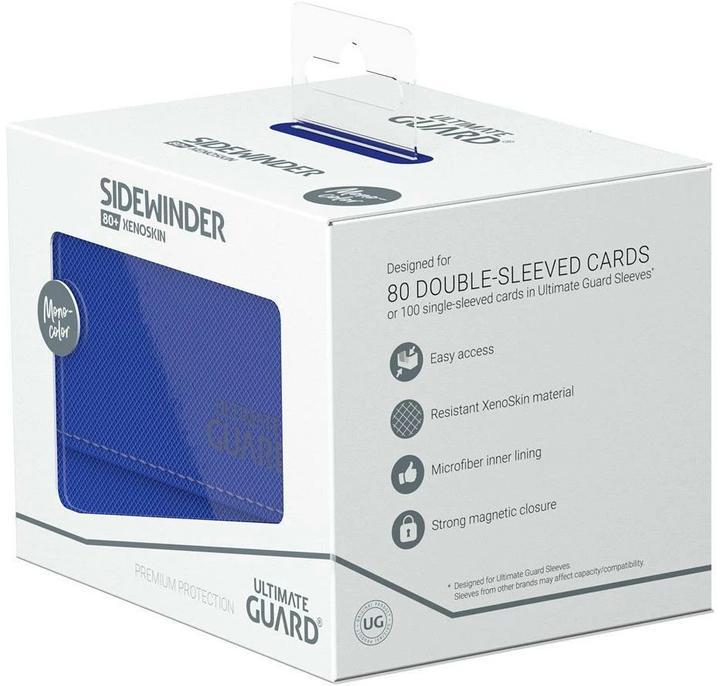 Produktbild Ultimate Guard Kartenbox XenoSkin Sidewinder Monocolor 80+ Blau