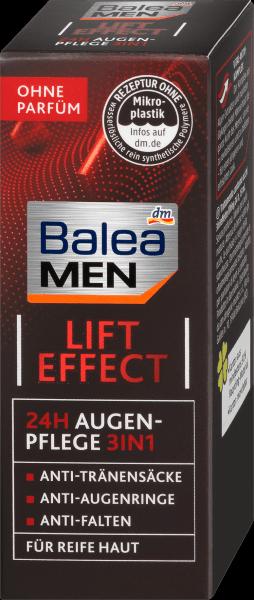 Actual product image dm Balea MEN Eye Cream Lift Effect 24h Eye Care 3in1 (15 ml, Day + Night)