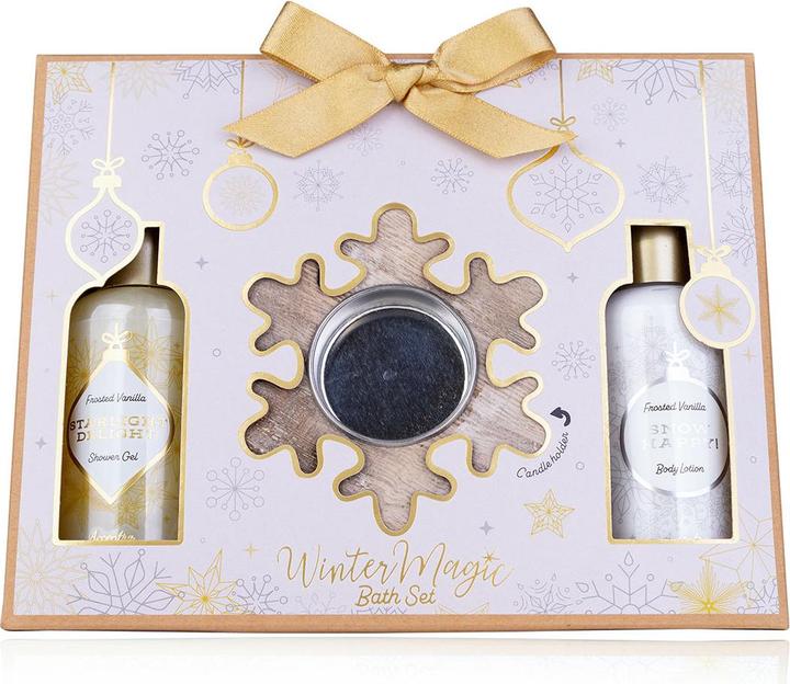 Accentra Geschenkset WINTER MAGIC in Geschenkverpackung, mit Kerzenhalter (Haarpflege set)