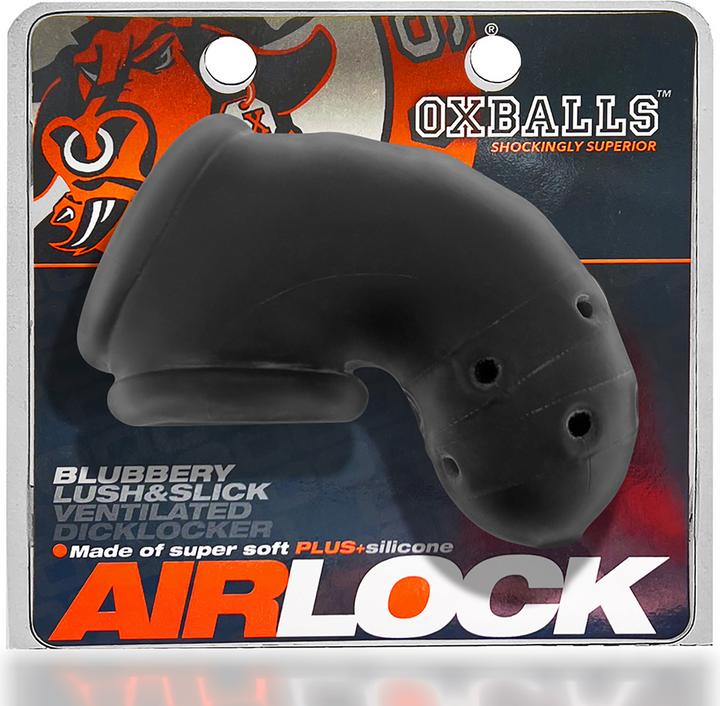 Produktbild Oxballs Airlock - Air-Lite Vented Chastity - Black Ice