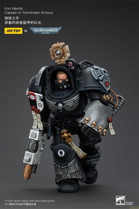 Image du produit Joy Toy Warhammer 40k Figurine 1/18 Iron Hands Captain in Terminator Armour 14 cm