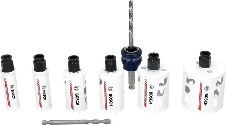 Produktbild Bosch Professional Zubehör Lochsägen-Set Universal. Endurance for Heavy Duty.Carbide. 8-teilig (22 mm, 25 mm, 35 mm, 40 mm, 68 mm, 51 mm)