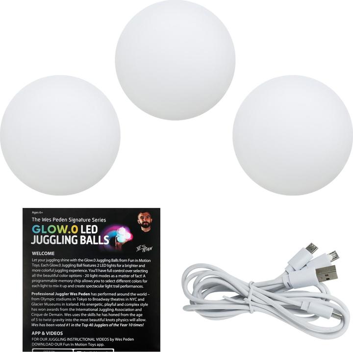 Immagine prodotto Spin Balls Set di 3 palline da giocoleria con LED