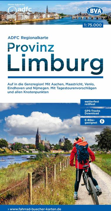 Actual product image ADFC regional map of Limburg, 1:75,000, m