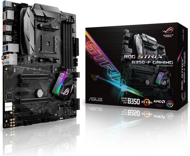 Actual product image ASUS Rog Strix B350-F Gaming (AM4, AMD B350, ATX)