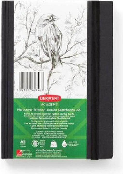 Actual product image Derwent Academy Hardcover Sketchbooks, A5 (A5, Hardcover)