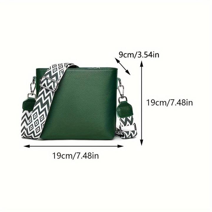 Actual product image Only-Bags.Store Kunstleder Crossbody Umhängetasche, Solid Farbe Messenger Satchel Geldbörse, Casual Fashion