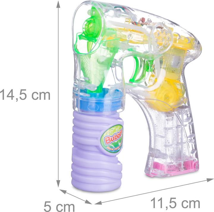 Actual product image Relaxdays LED Bubble Gun