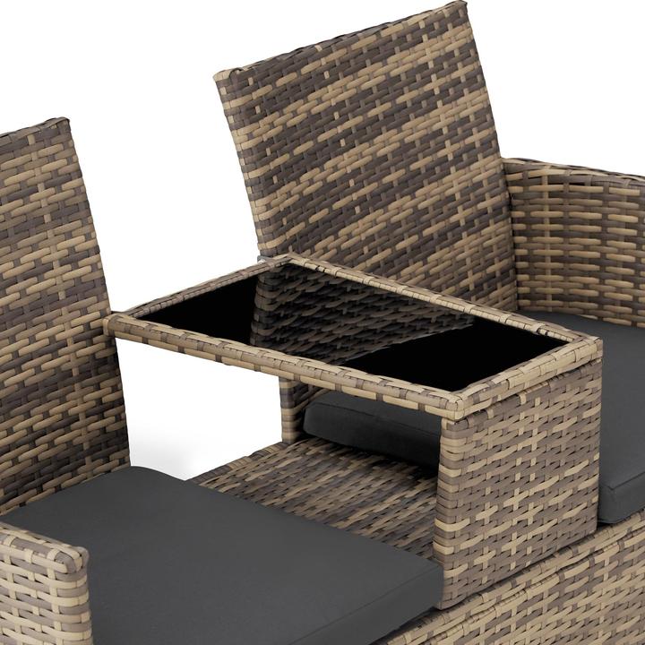 Immagine prodotto tectake Panchina da giardino in rattan
